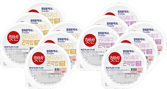 현미귀리곤약밥 6개 + 귀리흑미곤약밥 6개